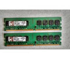 Kingston DDR2 PC2-6400 800MHz 2×1GB (2GB) CL5 KVR800D2N5/1G